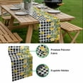 thumbnail image 5 of Lemon Check Table Runner - 108 Inch Long, Kitchen Dining Table Runner Dresser Scarves, Black Plaid Eucalyptus Farm Country Flower Farmhouse Decor for Coffee Tables Wedding Party Banquet, 5 of 8