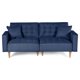 thumbnail image 3 of Sofá Cama Makora Maxim Azul Lino 3 Posiciones con Soft Foam Reclinable, 3 of 9