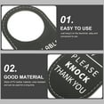 thumbnail image 4 of unbranded Señal Colgante De Puerta Para Sala De Conferencias En Cuero Negro Doble Do Not Disturb Y Please Knock, 4 of 6