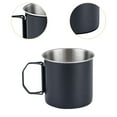 thumbnail image 6 of MAGIDEAL Camping Cup Drinkware with Foldable Handles for Picnic Touring Trips Cooking Black 250ml, 6 of 8