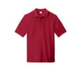 thumbnail image 3 of port 1191091 ring spun pique polo shirt, red - 2xl, 3 of 4