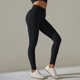 thumbnail image 2 of Pantalones de fitness para mujer con cintura alta, sin costuras y con abertura, que realzan las caderas, elásticos y transpirables, para yoga/running, tallas S-L, 2 of 6