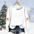 thumbnail image 5 of Womens Sweatshirts Christmas Print Streetwear Crewneck Long Sleeve Pullover Tops, 5 of 5