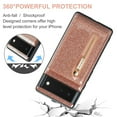 thumbnail image 5 of Tarise 2 in 1 Detachable Wallet Case for Google Pixel 6, Glitter PU Leather Card Holder Money Pocket Shockproof Kickstand Magnetic Hybrid Slim Phone Back Protective Cover for Pixel 6 6.4 inch,Rosegold, 5 of 11