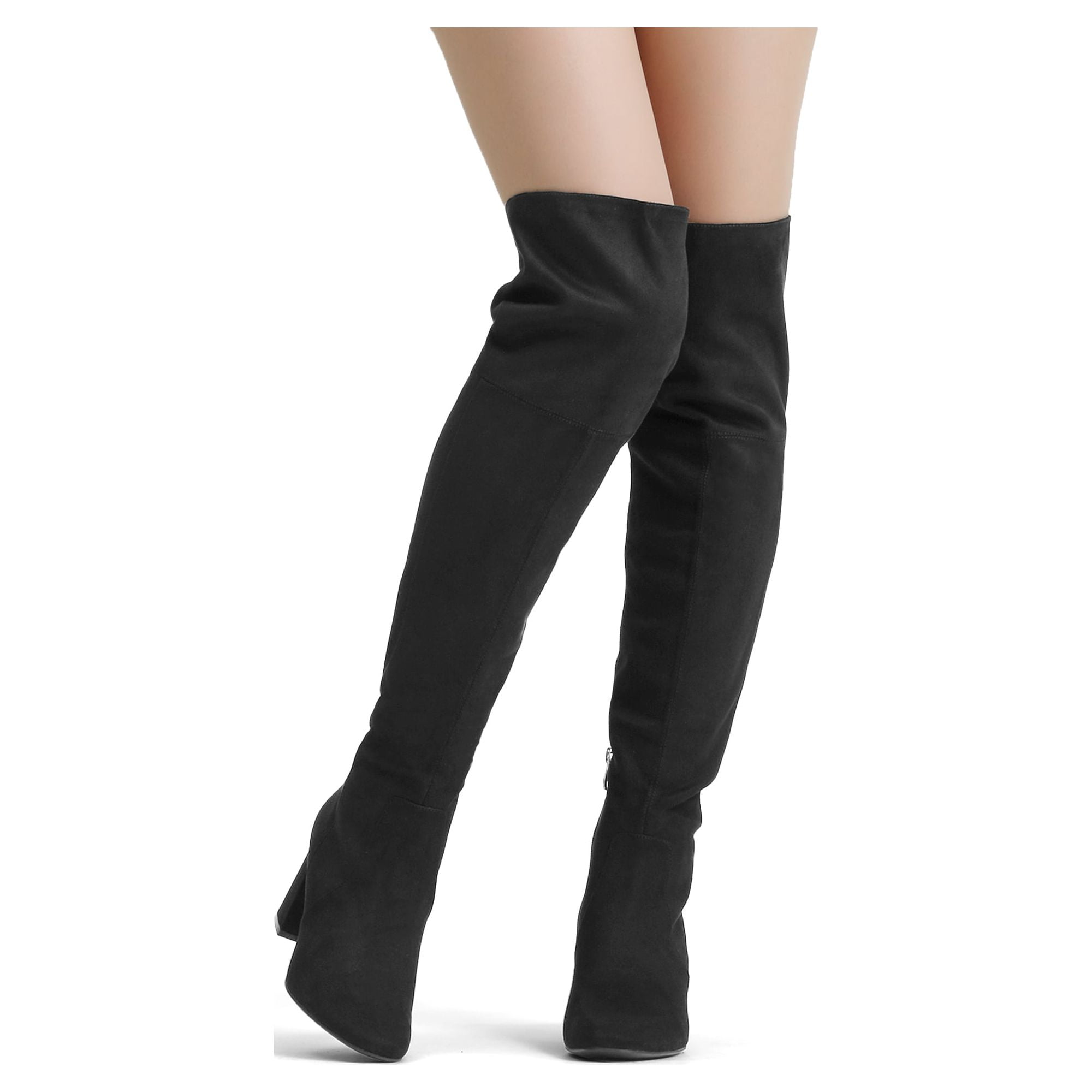 Thigh High Tall Black Boots Size 11 BURUDANI Women's Winter