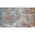 thumbnail image 3 of Traditional 2x3 Area Rug (2' x 3'4'') Floral Navy, Cream Indoor Scatter Easy to Clean, 3 of 8