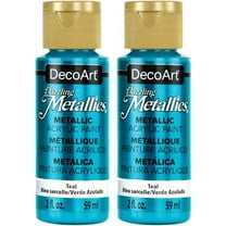 2-PACK - Deco Art Dazzling Metallics Acrylic Paint 2oz - Teal