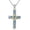 Abalone Star Of David, variant on Wooden Cross Necklace for Men 925 Sterling Silver Black Wood Cross Pendant Necklace Religious Christian Jewellery Gifts for Men