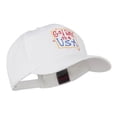 thumbnail image 5 of God Bless the USA Embroidered Cap - White OSFM, 5 of 5
