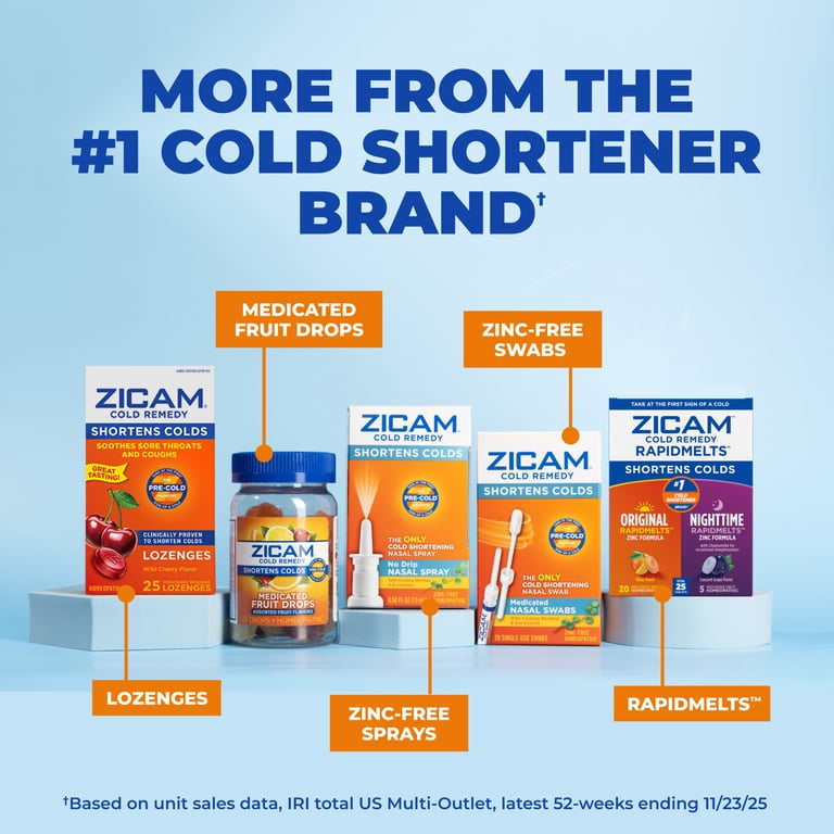 Zicam Cold Remedy Original + Nighttime RapidMelts Combo Pack