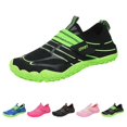 thumbnail image 2 of AUDeals Water Shoes for Women and Men Quick Dry Aqua Socks Wide Toe Slip On Barefoot Shoes for Beach Pool Hiking (Green, 6.5), 2 of 8
