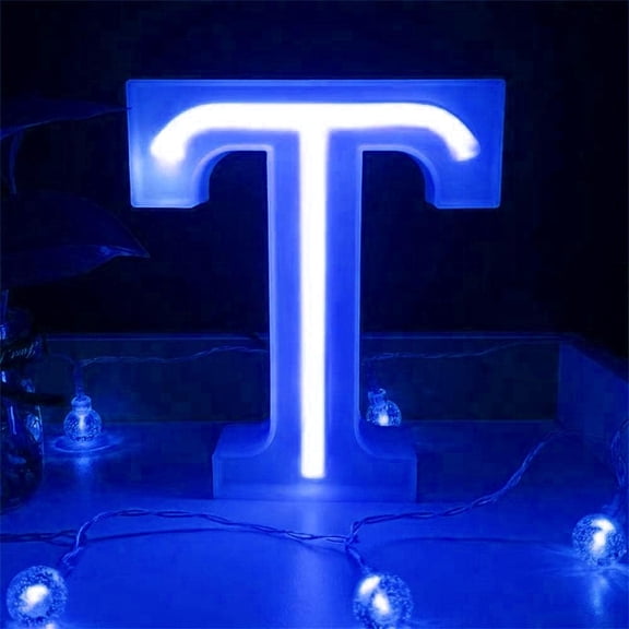 Led Light Up Letters-blue Holiday Letter Light- Battery & USB Powered Customizable Marquee Lights For Wall Decor- Home- Bar- Wedding & Gift.