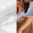 thumbnail image 6 of Gold Cross Bracelet for Women, Christian Gifts for Women, Religious Gifts Adjustable Stainless Steel Dainty Bracelet, Easter, Mother's Day, Christmas, Birthday, 6 of 7
