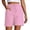 Z-Pink329, variant on JIAYUE Women's Shorts Casual Drawstring With Large Pockets Lightweight Comfort Stretch Solid Color Elastic High Waist For Summer Everyday Wear Stylish Female Bottoms