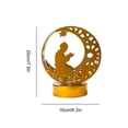 thumbnail image 4 of Ramadan Decorations for Home 2026, LED Crescent Moon & Star Lantern with String Lights, Eid Mubarak Table Decor, Ramadan Gifts for Kids, Table Lamp for Festival Party, Islamic Home Decoration, 4 of 7