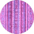 thumbnail image 1 of Ahgly Company Indoor Round Abstract Purple Modern Area Rugs, 5' Round, 1 of 4