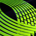 thumbnail image 2 of New Arrival Automobile And Motorcycle Wheel Stickers Pvc Fluorescent Green Section Reflective Stickers Wheel Stickers, 2 of 6