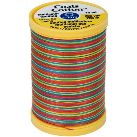 Coats Cotton Machine Quilting Thread Multicolor 225yd-Gumballs