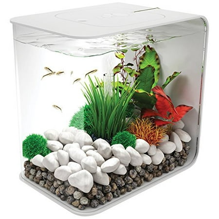 White biOrb FLOW 15 - 4 Gallon Aquarium with LED Lighting