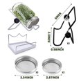 thumbnail image 1 of 6PCS Bean Screen，Holder---Microgreens Growing Kit Plastic Sprouting Lids Wide Mouth Mason Jar Sprout Kit – For Growing Broccoli Sprouts, Alfalfa, Seed & Bean Sprouts, 1 of 7