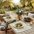 thumbnail image 4 of Sm:)e Beige Placemats 12 x 18 Inch Set of 4, Seasonal Washable Kitchen Dining Table Decoration for Home Party,240g（0.53lb）, 4 of 7