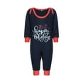 thumbnail image 1 of Kmbangi Tenue Parent-Enfant Rayée Imprimée Combinaison de Nuit à Manches Longues, 1 of 9