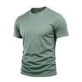 thumbnail image 5 of LEKWK Mens Shirts Short Sleeve Crewneck Casual Athletic Shirts Lightweight Loose Fit Comfy Basic Tees Summer Fashion Workout Daily Wear, 5 of 8