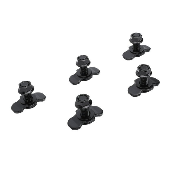 5PCS L Track Double Lug Threaded Stud Nut Fitting Tie Down Mounting Bolts for Heavy Duty Anchor Points Bearing 5500 LBS for Truck Bed or Cargo System Rails