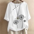 thumbnail image 3 of Mittory Workout Tops for Women Loose Fit Women Fashion V-Neck Half Sleeves Oversized T Shirt Solid Casual Loose Basic Tops, 3 of 6