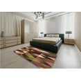 thumbnail image 4 of Ahgly Company Indoor Square Patterned Bronze Brown Area Rugs, 4' Square, 4 of 6