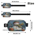 thumbnail image 3 of Fanny Pack Fashion Waist Packs Women's Waist Packs Men's Waist Packs Youth's Waist Packs Mobile Wallet Travel Shopping Running Hiking Fanny Pack Christmas Snowman Cute, 3 of 7