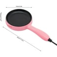 thumbnail image 5 of Nonstick Pan Mini Skillet,450W 5.9Inch Mini Stainless Steel Skillet Electric Frying Pan with Wooden Spatula,Small Electric Egg Frying Pan for Dumpling Bacon Ham (Yellow), 5 of 18
