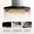 thumbnail image 2 of FOTILE Perimeter Vent Series 36 in. 1100 CFM Wall Mount Range Hood with 2 LED light and Touchscreen in Stainless Steel, 2 of 4