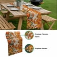 thumbnail image 5 of Thanksgiving Table Runner - 36 Inch Long, Kitchen Dining Table Runner Dresser Scarves, Fallen Maple Leaves Orange Green Pumpkin Farmhouse Decor for Coffee Tables Wedding Party Banquet, 5 of 8