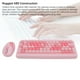 thumbnail image 3 of Combo de Teclado y Ratón Inalámbricos de 2.4g, Juego de Teclado y Ratón con Teclas Redondas Retro para el Hogar y la Oficina Con Configuraciones de DPI Ajustables, enchufe -entape, 3 of 7