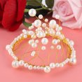 thumbnail image 4 of Cake d'Anniversaire Topper Décoration Mini Fait à la Main Perle Couronne Parti Cheveux Ornements, 4 of 7