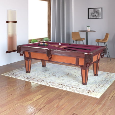 Fat Cat Reno 7.5' Billiard Table with Play Package - Burgundy