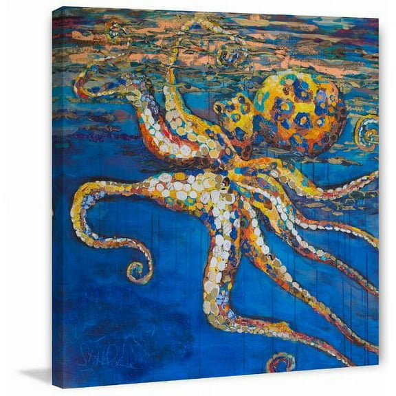 "Beneath the Sea" Painting Print on Wrapped Canvas