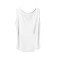thumbnail image 2 of CLOISE Women Solid Loose Short Sleeve T Shirts Round Neck Casual Top Summer Fashion Comfort Blouse White 2XL, 2 of 6