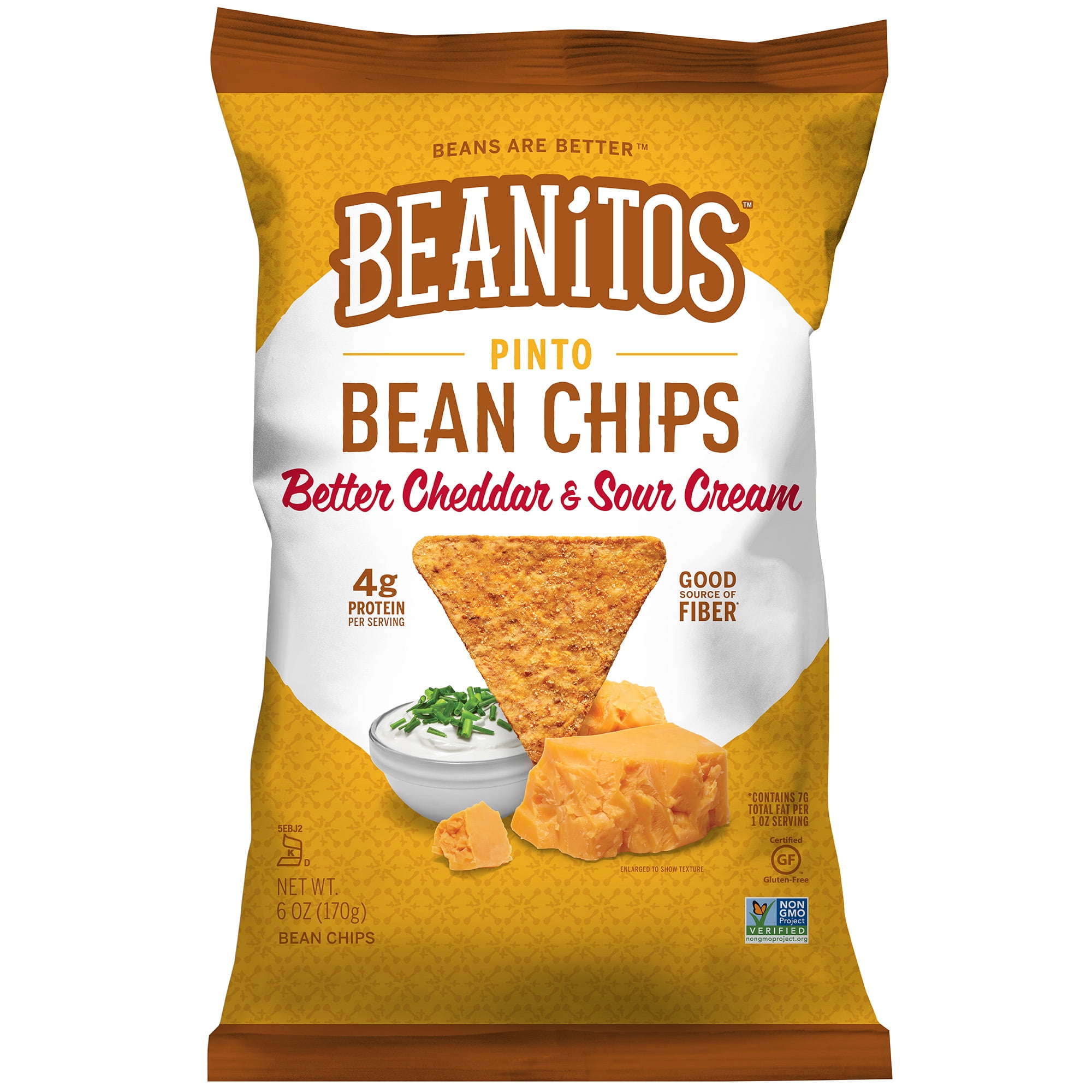 Beanitos Pinto Bean Better Cheddar & Sour Cream Chips, 6 Oz. Walmart