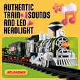 thumbnail image 4 of Atlasonix USA Train Set for Kids - A Complete Military Train Car Set with Toy Train, Helicopter, Tank, Soldiers & Train Tracks - Perfect Gift for Boys Ages 3-8 Years - Ideal for Birthdays, Christmas, 4 of 8