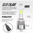 thumbnail image 5 of 9006 LED Headlight Bulbs All-in-one Blue LED Headlights Conversion Kits High Low Beam 8000K Super Bright Ice Blue, Halogen Lamps Replacement, COB Chips, Plug-N-Play, IP68 Waterproof, Pack of 2, 5 of 5