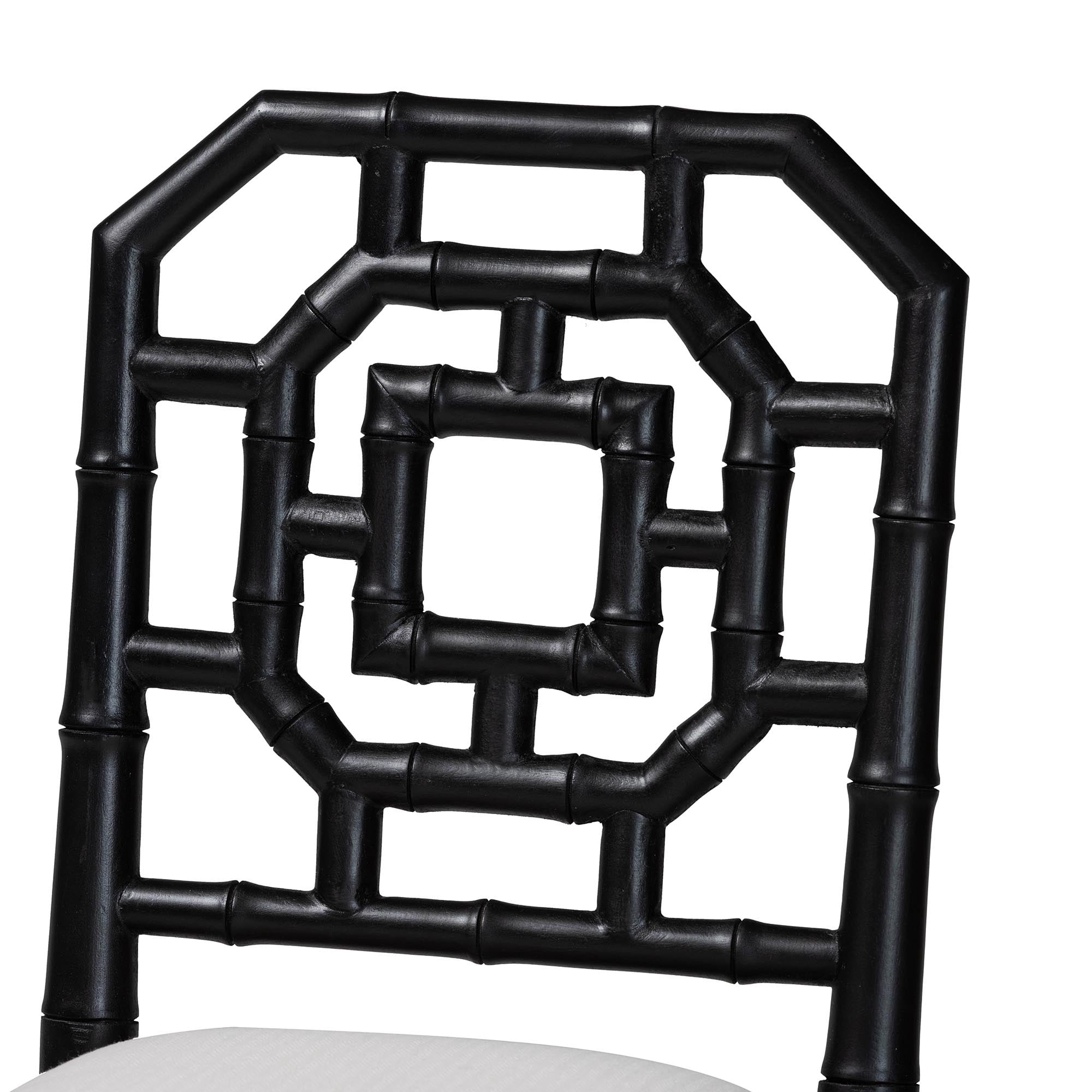 bali & pari Boone Boho Counter Stool, Counter Height 25.6", Black