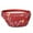 Red Christmas Candy, variant on Fanny Pack Red and Yellow Christmas Pattern Waist Pack Bag,Running Cross Bag,Waterproof Large Fanny Packs for Women Men for Travel Running Hiking Cycling