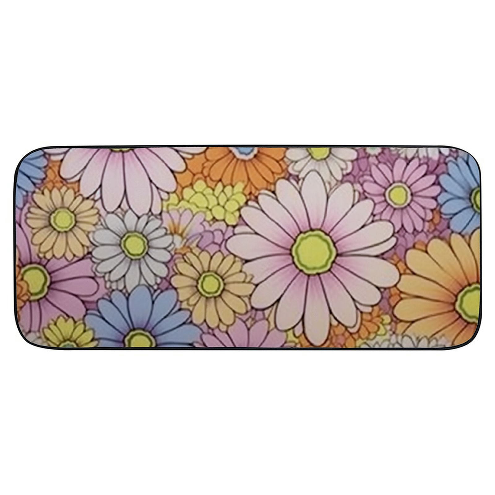 Qinduosi Decorative Door Mat, Door Mat with Non-Slip Rubber Backing, Easy Cleaning, Traps Dirt, for Entry, Patio, Garage 19.68*47.24 in