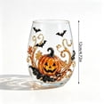 thumbnail image 3 of Halloween Drinking Glass, Pumpkin Stemless Glass with 3D Design, Clear Seasonal Drinkware for Halloween Parties and Fall Gatherings, Decorative Table Glass for Home Entertaining, 3 of 8