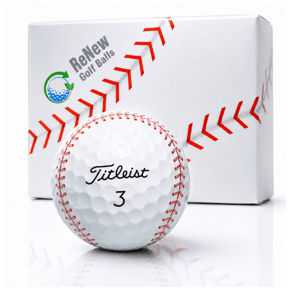 Baseball ProV1 Golf Balls Refinished 12 Pack