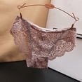 thumbnail image 3 of Women's Sexy Lace Low Waist Panties - Lifting Cotton Crotch, M-L Sizes with Waist/Length - Pure Desire Style Underwear, 3 of 3