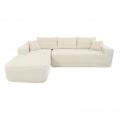 Modular Sectional Sofa L Shaped Couch Living Room Sofa L Shaped Modular Sectional Sofa Modern Compressed Couch For Home Apartment Living Room No Assembly Required Beige