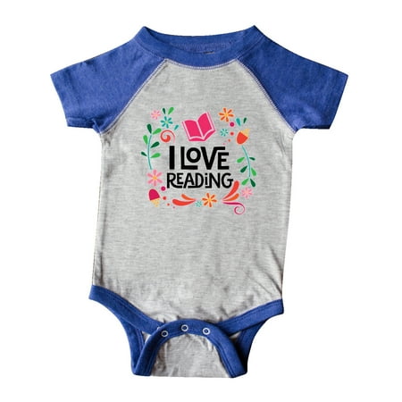 

Inktastic Book Lover I Love Reading Gift Baby Girl Bodysuit
